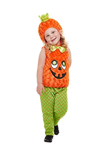 Smiffys 61131T1 Toddler Pumpkin Costume, Unisex Children, Orange, Age 1-2 Years