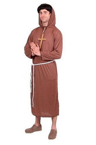 Smiffys Monk Costume M - Size 38"-40" Brown