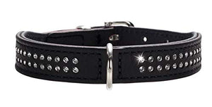 Collar Diamond Petit, 42 Black, Leather | Hunter