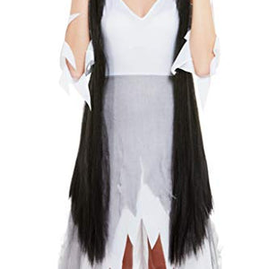 Smiffys 52069 Witch Wig Extra Long, Women, Black