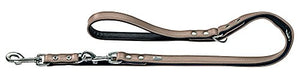 Training Leash Basic 18/200 Nickel Coated Split Leather Stone/Black | Hunter
