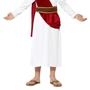 Smiffys Children's Roman Boy Costume, Robe, Belt and Headpiece, Size:S, Colour: White, 44061
