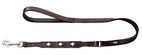 Leash Swiss 18/100 Organic Leather Brown/Nappa Black | Hunter