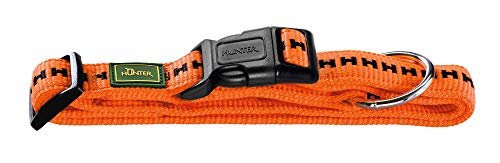 Collar Safety Grip Vario Plus Soft Gr.M, Nylon Orange, Padded | Hunter