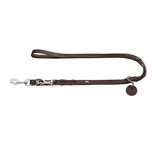 Training Leash Solid Education, 18/200 Soft Genuine Cow Leather, Dark Brown | Hunter