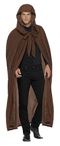Smiffys Adult men's Gravekeepers Costume, Hooded Cloak, One Size, 28610