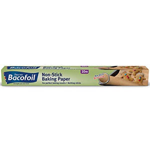 Bacofoil The Non-Stick Baking Paper, Textured Surface, High Quality, Versatile, 38cm x 10m