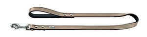 Leash Basic 18/100 Nickel Coated Split Leather Stone/Black | Hunter