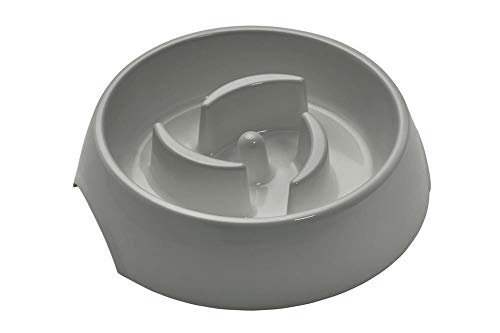 Slow Feeding Bowl 550 Ml Grey  Pack Of 2 | Hunter