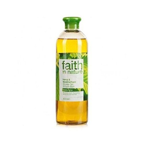 Faith In Nature Hemp & Meadow Foam Shower Gel 400ml x 5 (Pack of 5)