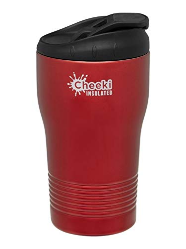 Insulated Stainless Steel Coffee Cup 310 ml Capacity, Cherry Red