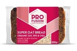 Profusion Super Oat Bread-Rye&Chia-Org 500g X 6 (Pack of 6)