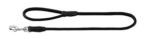 Leash Round & Soft Elk 10/100 Elkskin Black | Hunter