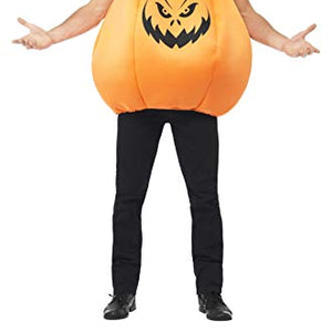 Smiffys Adult men's Pumpkin Costume, Tabard and Hat, Halloween, One Size, 40067