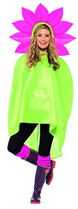Smiffys Adult Unisex Flower Party Poncho, One Size, Color: Green, 27607