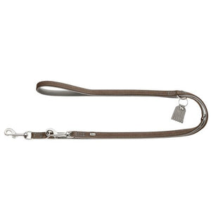 Training Leash Lucca, 15/200 Cow Nappa Leather, Walnut/Grey | Hunter