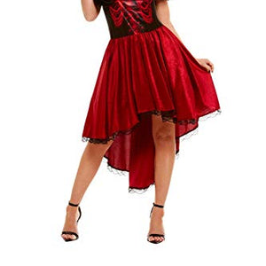 Smiffys 50945L Day of The Dead Devil Costume, Women, Red, L - UK Size 16-18