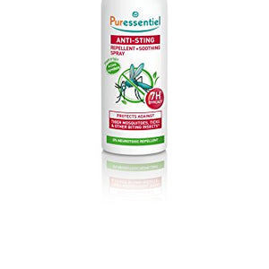 Puressentiel Anti-Sting Repellent and Soothing Spray 75 ml - Insect repellent, mosquitoes, biting insects - Tropical areas - 7H efficacy - From plant origin, non aerosol