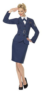 Smiffys WW2 Air Force Female Captain ,Blue ,M - UK Size 12-14