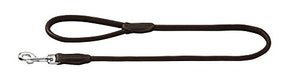 Leash Round & Soft Elk 8/100 Elkskin Dark Brown | Hunter
