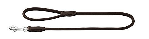 Leash Round & Soft Elk 10/100 Elkskin Dark Brown | Hunter