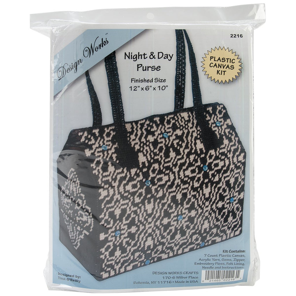 Tobin DW2216 Purse Plastic Canvas Kit, 12 by 6 by 10-Inch, Night and Day