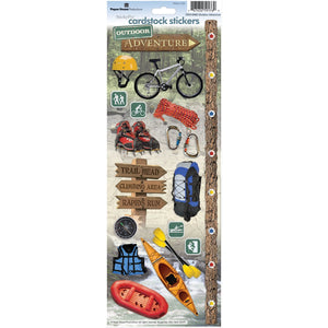Paper House Productions STCX-0085E Cardstock Stickers, Outdoor Adventure