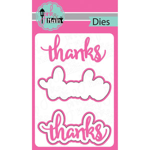 Pink And Main Dies-Thanks, 2/Pkg
