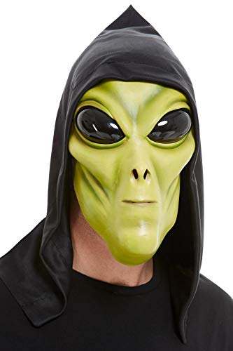 Smiffys 52034 Alien Latex Mask, Unisex Adult, Green
