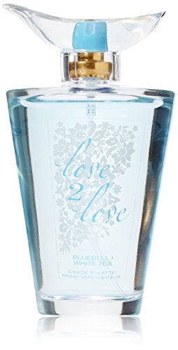 Love 2 Love Bluebell Plus White Tea Eau de Toilette Spray for Her, 100 ml