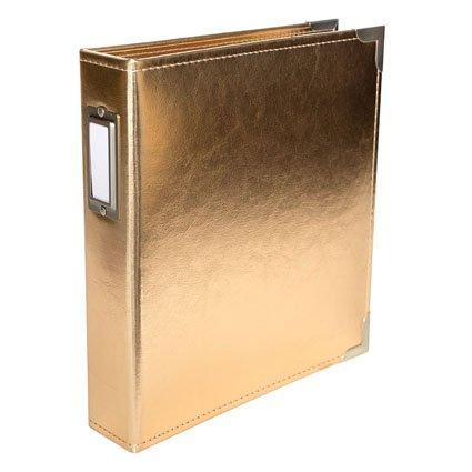 Project Life (1-Pack) Project Life Classic Faux Leather D Ring Album 6'X8' Gold 380492