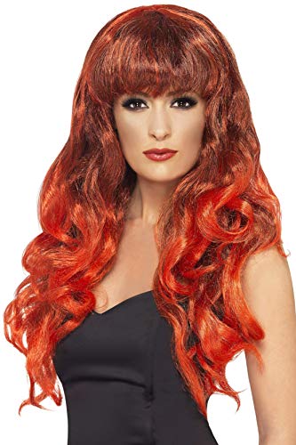Smiffys Siren Wig - Red/Black