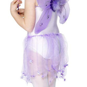 Smiffys Kids Butterfly Fairy Costume, Wings and Wand, Purple, One size, 29170