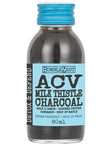 Detox & Defend - Apple, Milk Thistle and Charcoal Drink 90ml (Bumblezest)