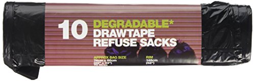 D2W Drawtape Refuse Sacks 10 Pieces (Pack of 6)