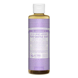 Dr. Bronner's Organic Lavender Pure-Castile Liquid Soap, 237 ml
