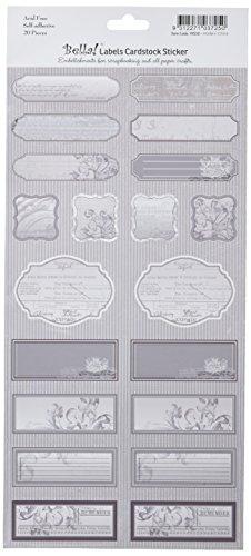 Ruby Rock-It Year in Review Cardstock Stickers, Labels