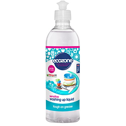 Ecozone Sensitive Washing Up Liquid 500 ml (Pack of 4)