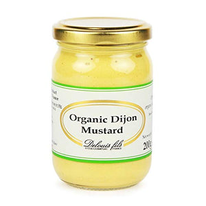 Delouis Organic Dijon Mustard 200 g (Pack of 6)