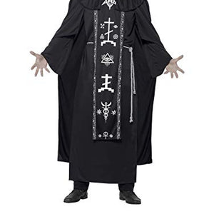 Smiffys Adult Unisex Dark Arts Ritual Costume, Hooded Robe and Belt, One Size, 45571