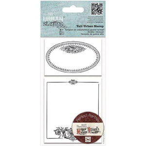 Papermania Madame Payraud Tall Urban Stamps, Oval Frame