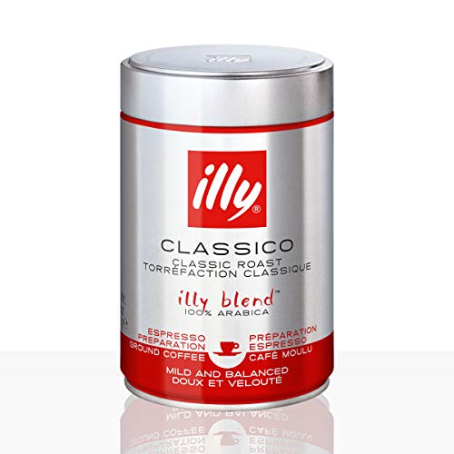 Illy Espresso Medium Roast Ground Coffee 250 g (Pack of 3)