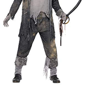 Smiffys 21331XL Pirate Ghost Men's Costume, Gray, Size XL