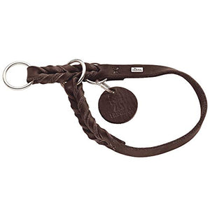 Training Collar Solid Education, 60 Soft Genuine Cow Leather, Dark Brown | Hunter