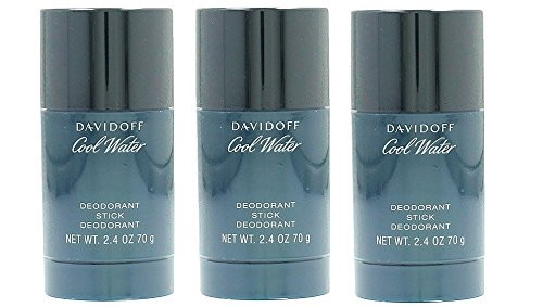 Davidoff 'Cool Water Deodorant Stick 75ml (3) Pack of 3 Mens