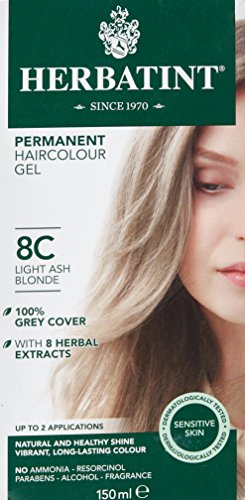 Herbatint 150 ml Number 8C Light Ash Blonde Permanent Herbal Hair Colour Gel