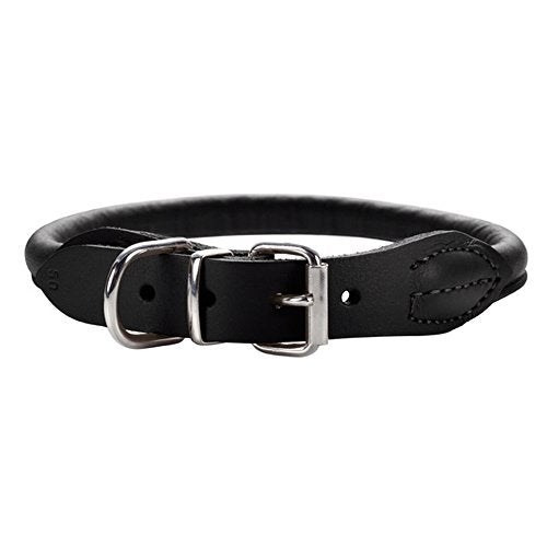 Collar Round & Soft Elk 60/10 Elkskin Black, 51-56 Cm | Hunter