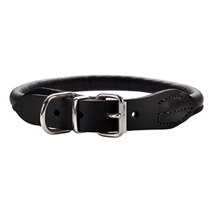 Collar Round & Soft Elk 60/10 Elkskin Black, 51-56 Cm | Hunter