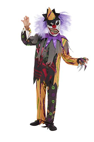Smiffys 51074S Scary Clown Costume, Boys, Multi-Colour, S - Age 4-6 years