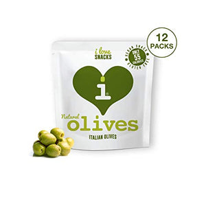I Love Snacks Natural Italian Olives (12 Packs x 30g)